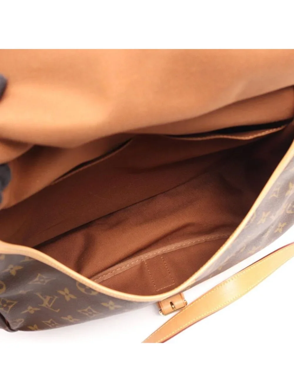 Louis Vuitton Shoulder Bag Saumur 35 Monogram Canvas Leather
